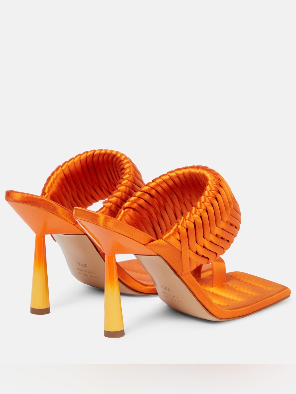 NWOT GIA BORGHINI RHW Rosie 1 Satin Sandals - Picture 4 of 15